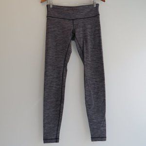 Lululemon Heathered Gray Fleece Leggings | Size 6